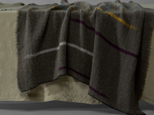 Полосатый жаккард плед ткань