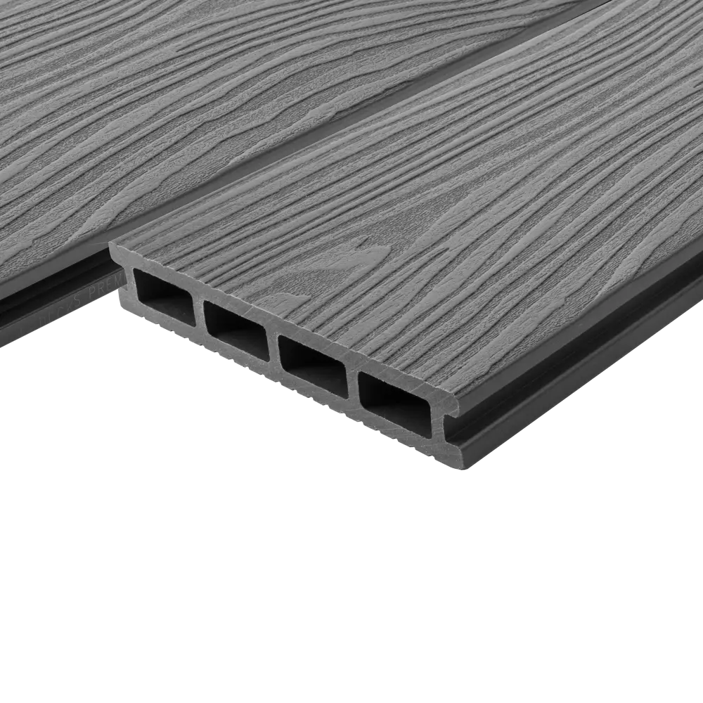 Террасная доска ДПК T-Decks цвет Серый 4000x150x25 мм двусторонний вельвет 0.6 м² STLM-2057427 - Вид №5