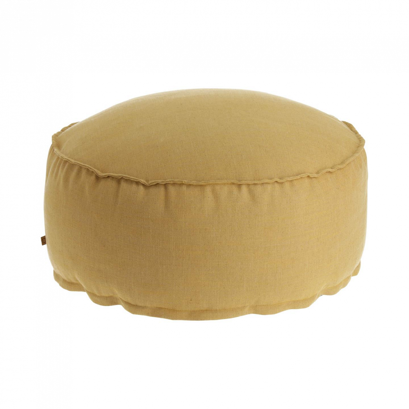 082580 Пуф Ø 70 см горчично-желтый La Forma Maelina  - Вид №1