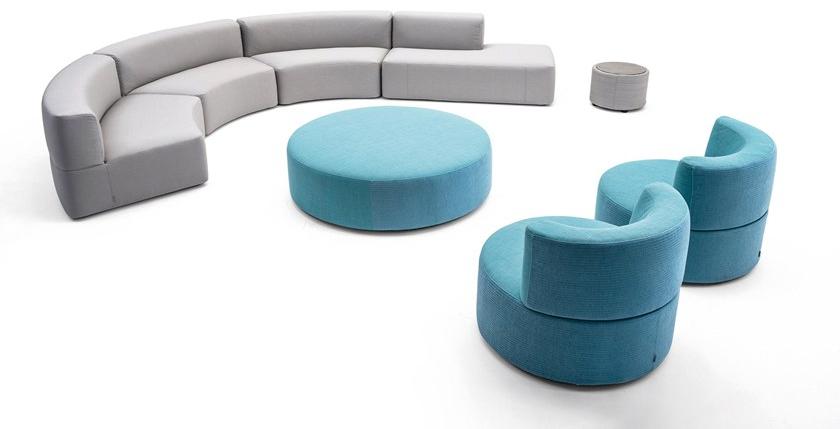 Varaschin Круглый садовый пуф из ткани Belt 221p4 - Вид №3