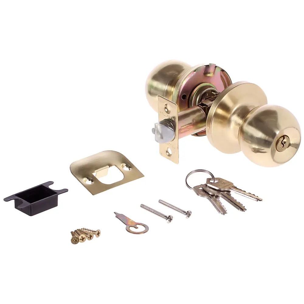 Ручка-защёлка Palladium 607 SB ET, с ключом и фиксатором, сталь, цвет матовая латунь STLM-2170918 - Вид №1