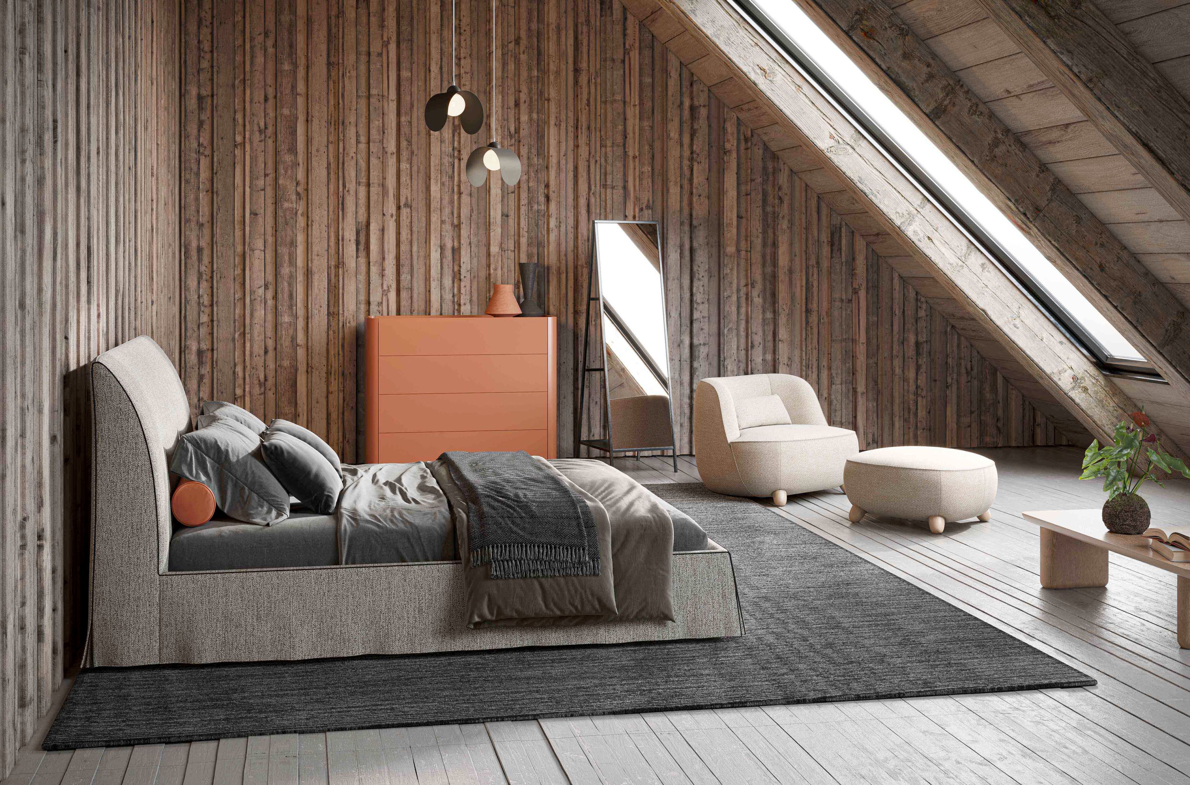 Тканевая кровать с мягким изголовьем Liu Jo Living Collection SOFTY ARCH-00084921 - Вид №2