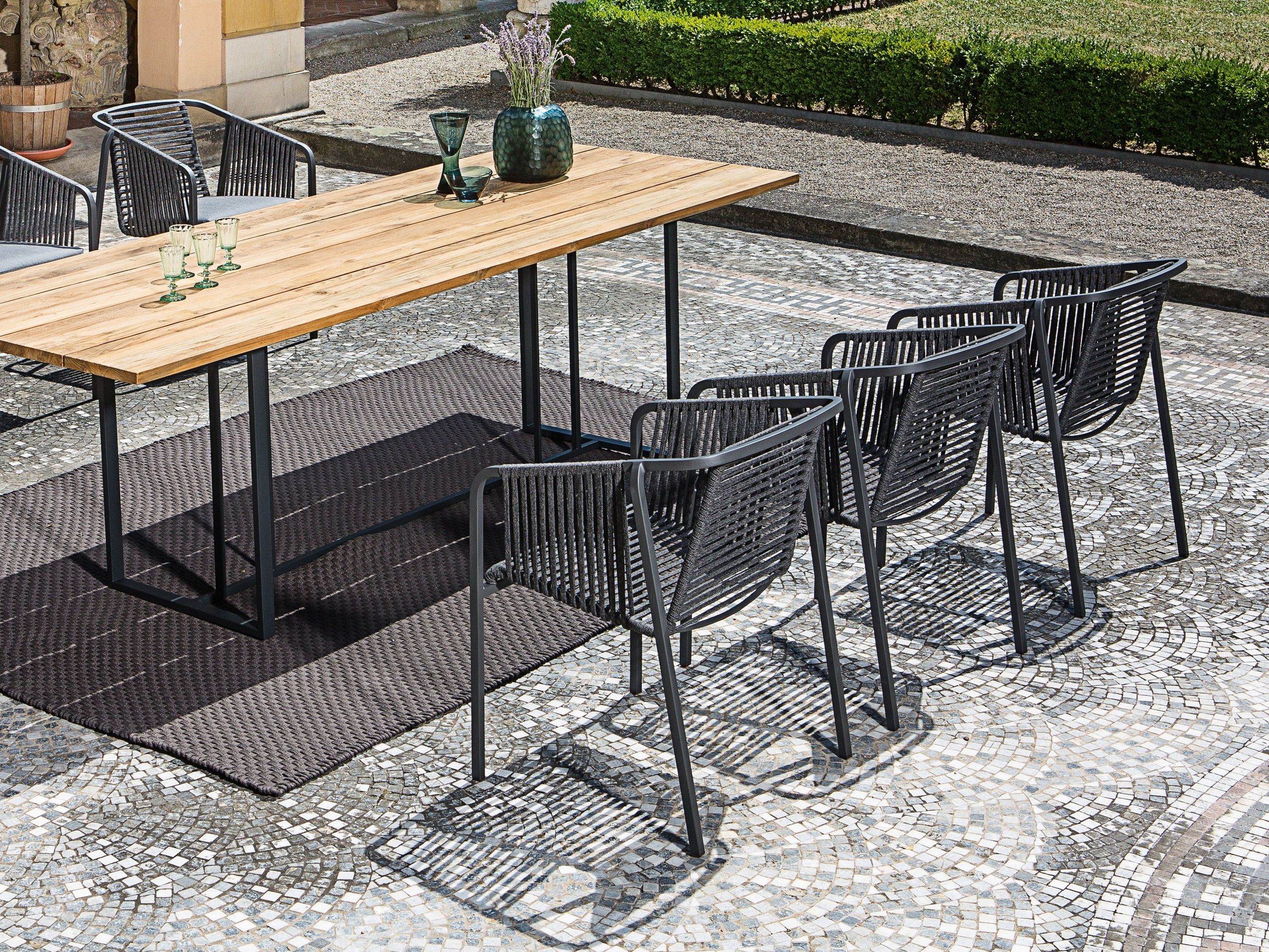 Тканевый садовый стул с подлокотниками FISCHER MÖBEL Люкс ARCH-00018883 - Вид №2