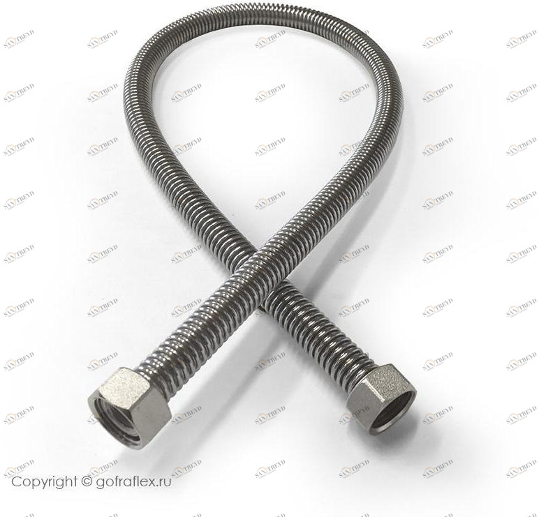 Гибкая подводка из нержавеющей стали 3/4 дюйма, GF20/800ПР Flexible hose Россия 