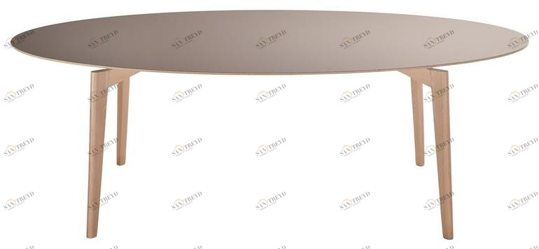 Овальный обеденный стол из дерева Fifty 7207 Santreyd