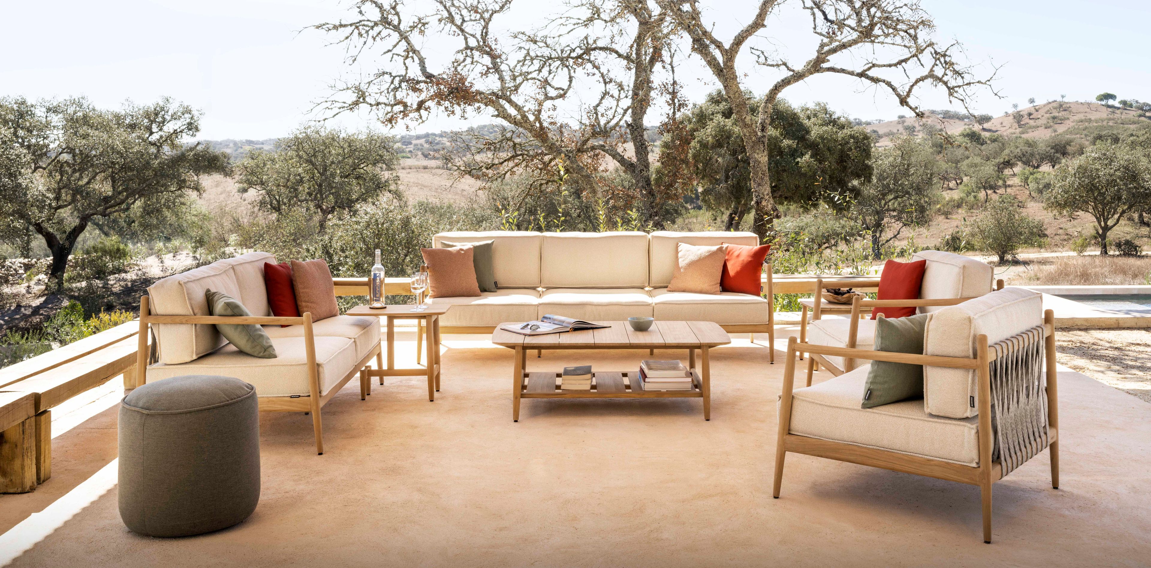 Садовое кресло из тикового дерева с подлокотниками Jardinico Noa ARCH-00113882 - Вид №1