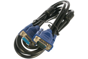 16134537 Кабель удлинитель VGA Pro 15M/15F 1.8 м экран ферритовые кольца пакет CC-PVGAX-6 Gembird
