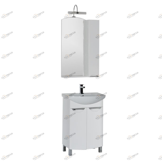 Комплект мебели Aquanet Парма 65 белый (2 дверцы) 00182884