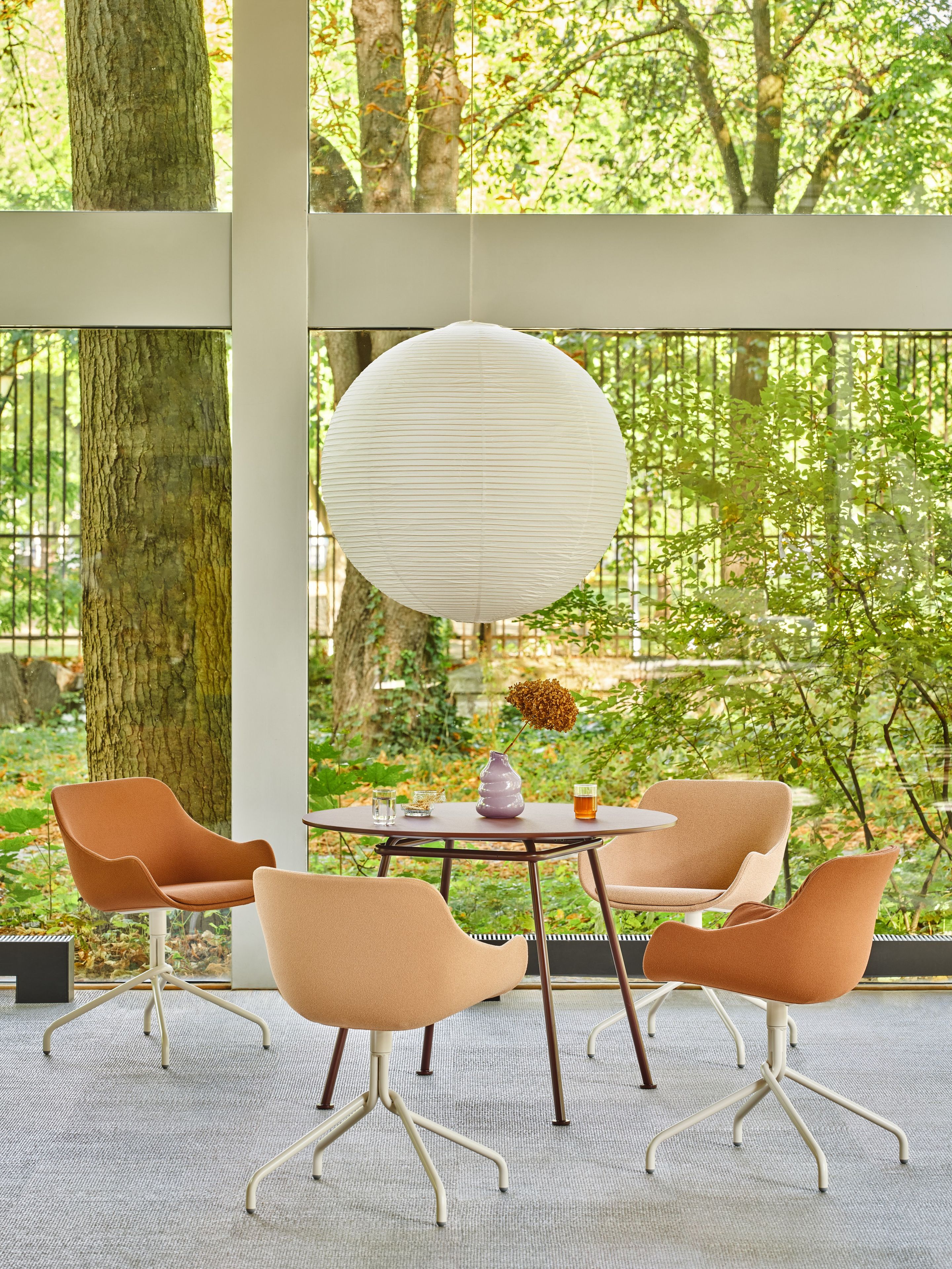 Круглый металлический обеденный стол MDD новая школа ARCH-00138146 - Вид №4