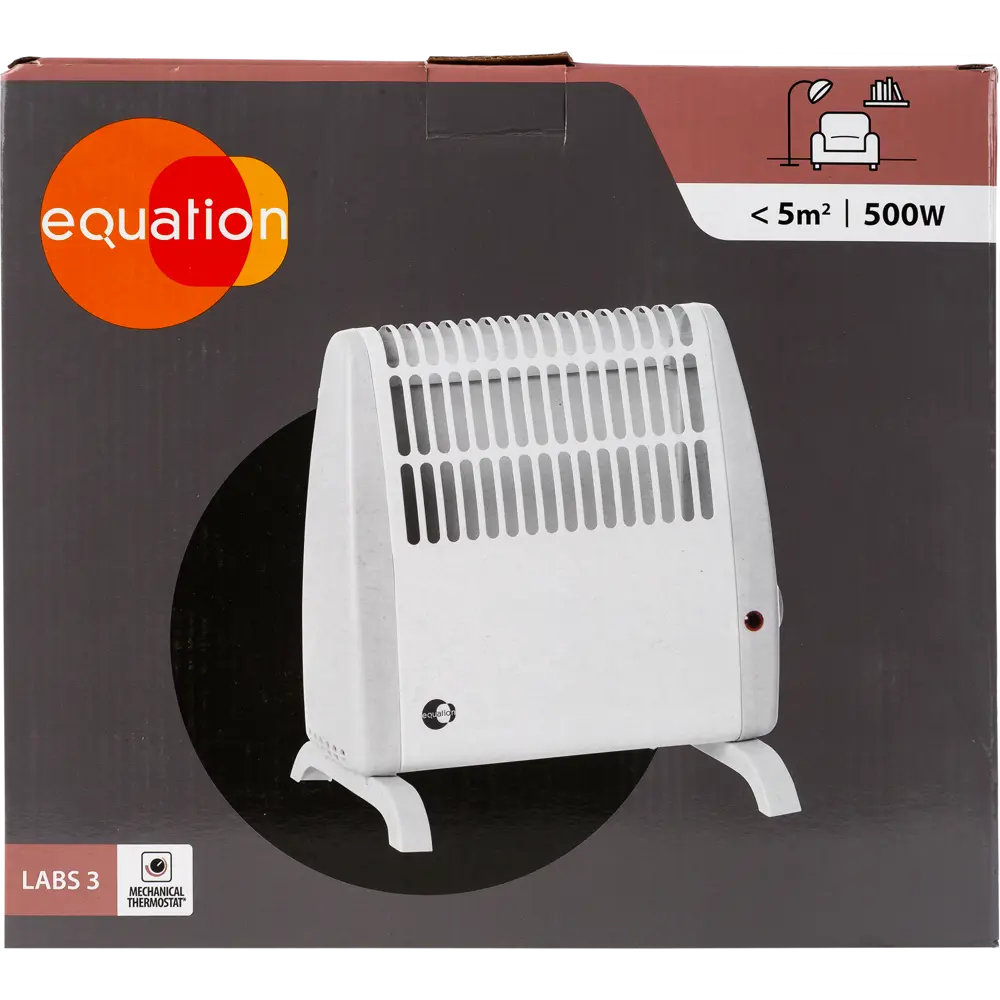 Конвектор электрический напольный Equation с механическим термостатом, 500 Вт STLM-2014687 - Вид №5