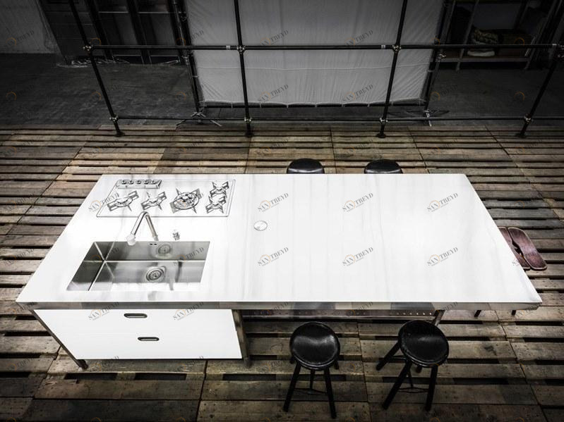 ALPES-INOX Снек-остров из нержавеющей стали Liberi in cucina sun-id-1419948