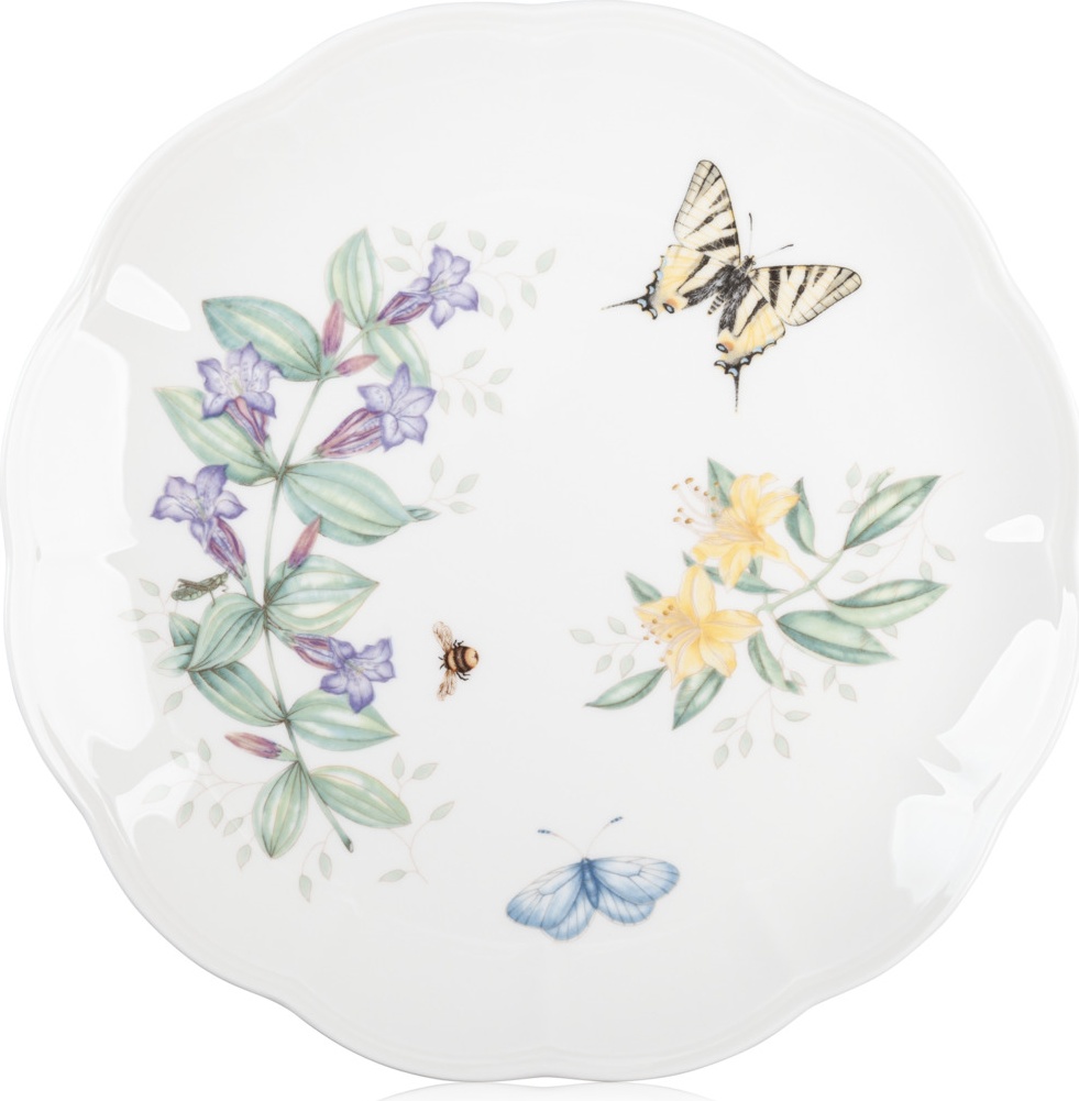 10527182 Lenox Тарелка обеденная Lenox "Бабочки на лугу.Бабочка-Парус" 27,5см Фарфор 