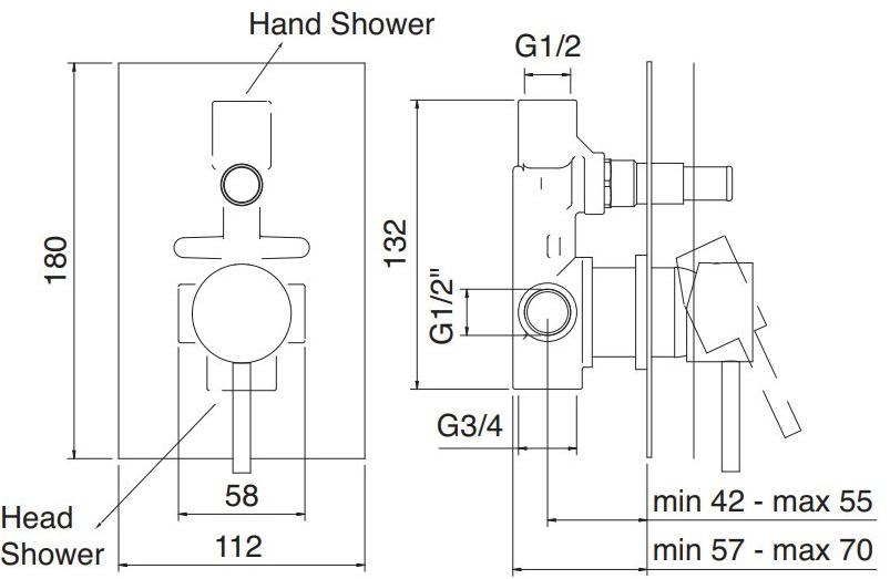 Rubinetterie Treemme X-change_mono  5849  - Вид №1
