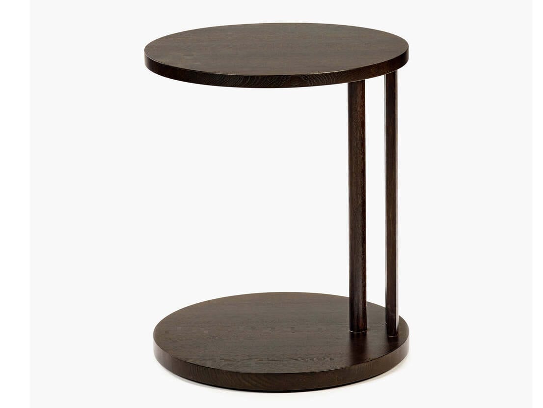 Деревянный низкий круглый журнальный столик Serax Мебель от Ann Demeulemeester ARCH-00011726 - Вид №12