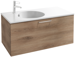 EB2514-R5-E10 Тумба под столешницу 100 см, 1 верхний ящик, хромированная ручка JACOB DELAFON ODÉON RIVE GAUCHE