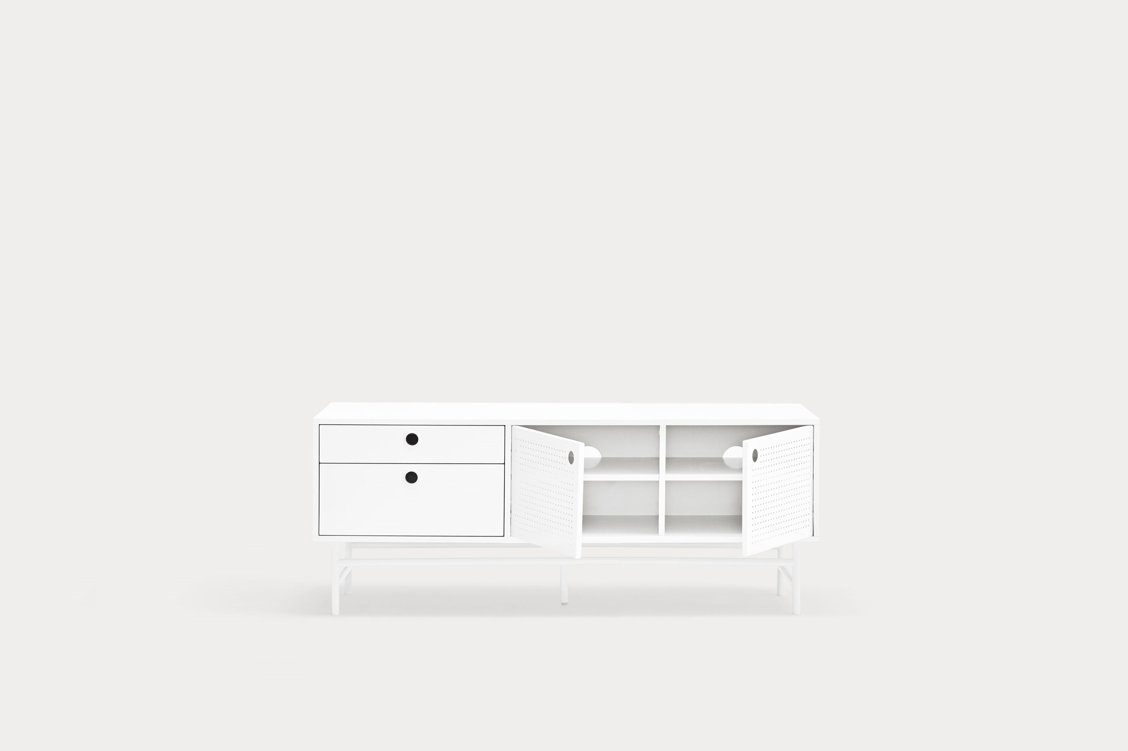 Шкаф для телевизора из МДФ с распашными дверцами и ящиками TEULAT точка ARCH-00150209 - Вид №10