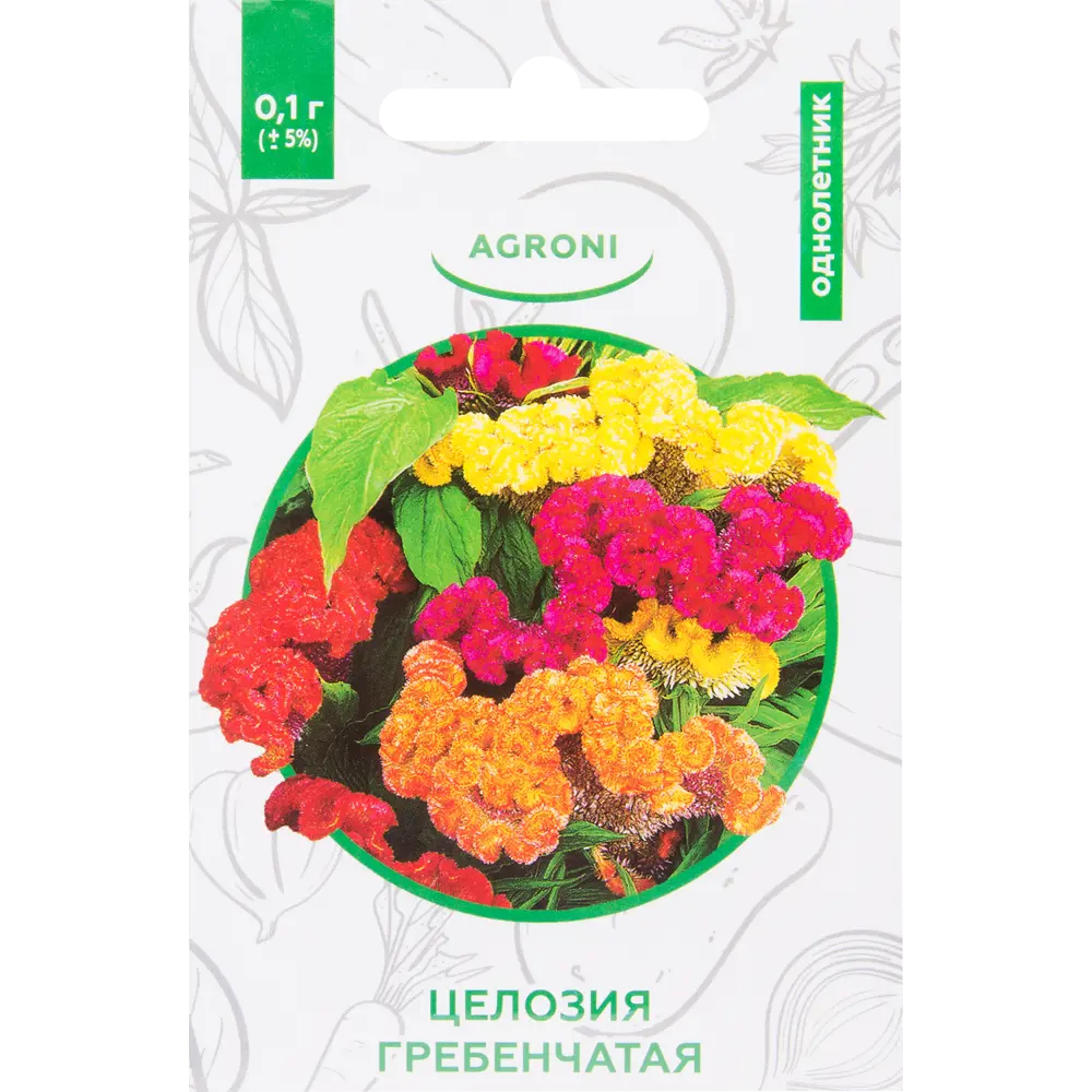 Семена цветов Целозия гребенчатая смесь окрасок Agroni STLM-2075015