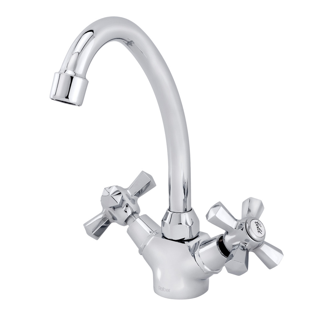 R7003 Смеситель для кухни с двумя рукоятками Raiber Ventis 