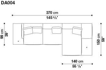 B&B Italia 3-х местный тканевый диван Dock sun-id-1376507 - Вид №83
