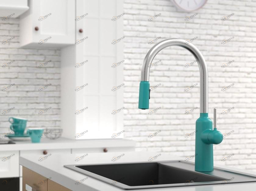 JUSTIME Смеситель с дозатором дезинфицирующего спрея Chapter 2 6928-pu-8035