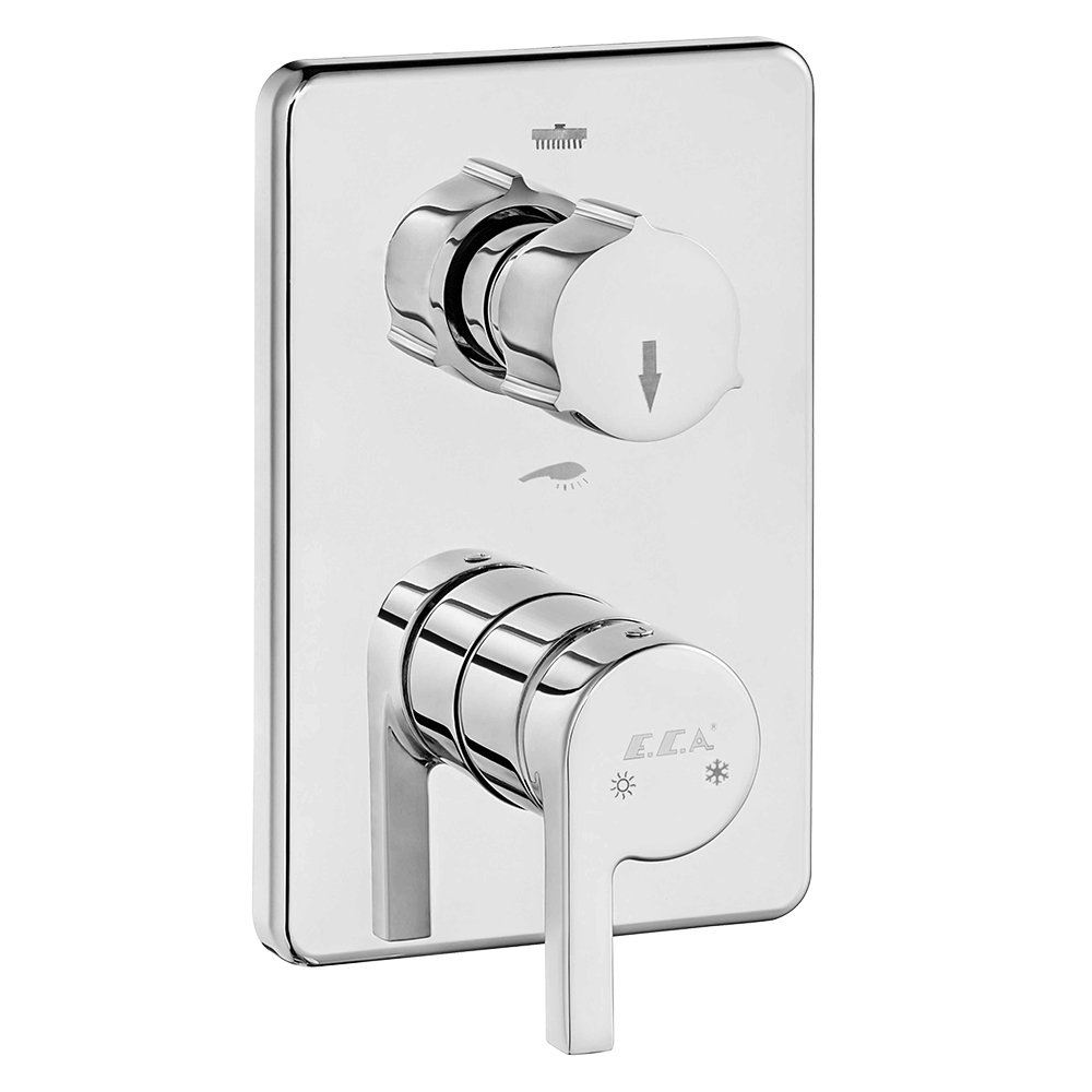 102167201h-kde  Icon Скрытый смеситель для ванны / душа, монтируемый на поверхность - 2-ходовой Eca 