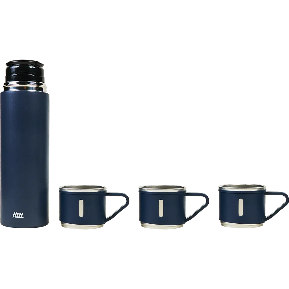 Термос 500 мл кнопка-клапан чашки 2 шт цвет синий Santreyd STLM-2055629 - Вид №8