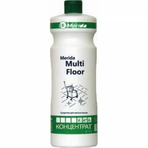 NMP102 MULTI FLOOR PLUS антистатик для очистки водостойких поверхностей, флакон 1 л Merida