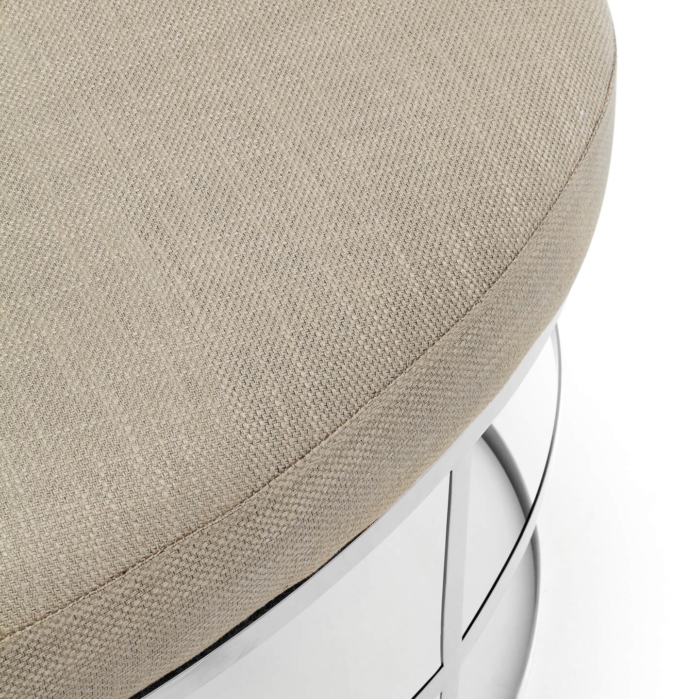 700299,02 ABHIKA ПУФ ОВАЛЬНЫЙ SILVER 700299.02 - Вид №1