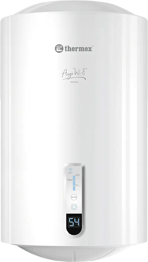 91741461 Накопительный водонагреватель электрический 80 л Thermex Auga 80 V Wi-Fi 1.5 кВт эмалированная сталь мокрый ТЭН STLM-0800683