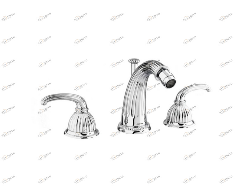 033021.000.50 Комплект биде с тремя отверстиями Яркий хром Mestre Artica