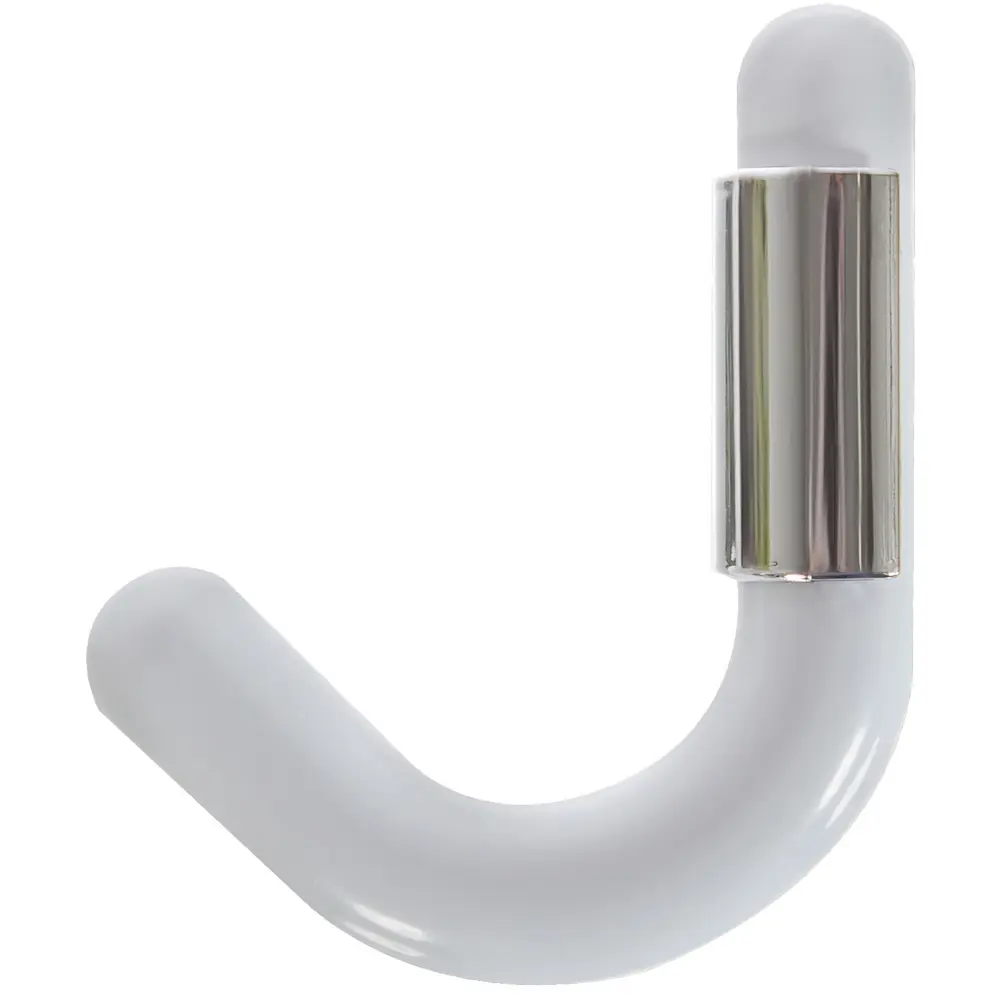Крючок малый Elikor 112/113 пластик цвет белый/серебро STLM-2176790