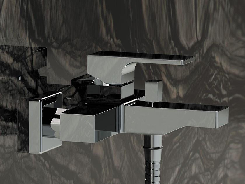 Remer Rubinetterie Смеситель для ванны настенный с ручным душем Absolute Au-02 - Вид №2