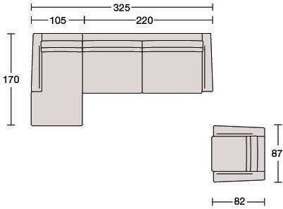 CTS SALOTTI Модульный диван с шезлонгом Passion sun-id-1381698 - Вид №1