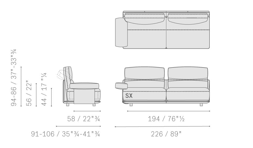 Кожаный модульный диван Poltrona Frau коллекция - диваны и кресла ARCH-00076677 - Вид №10