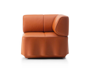 Кожаное угловое кресло