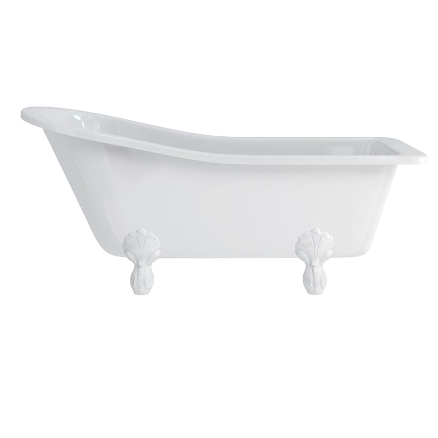 Burlington Тапочки для ванны Harewood с роскошными ножками с ножками Luxury Classic из хрома E1 L3C  - Вид №2