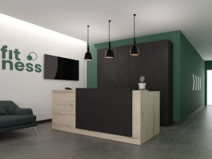 Деревянная стойка регистрации