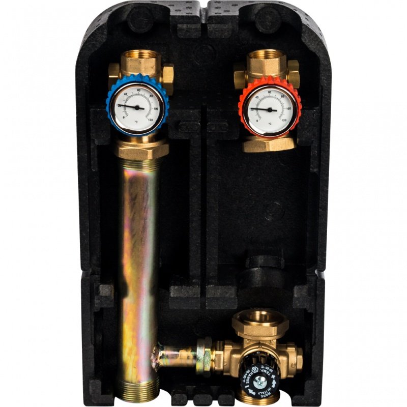 Насосная группа STOUT с термостатическим клапаном 1" без насоса в теплоизоляции SDG0002002501 - Вид №1