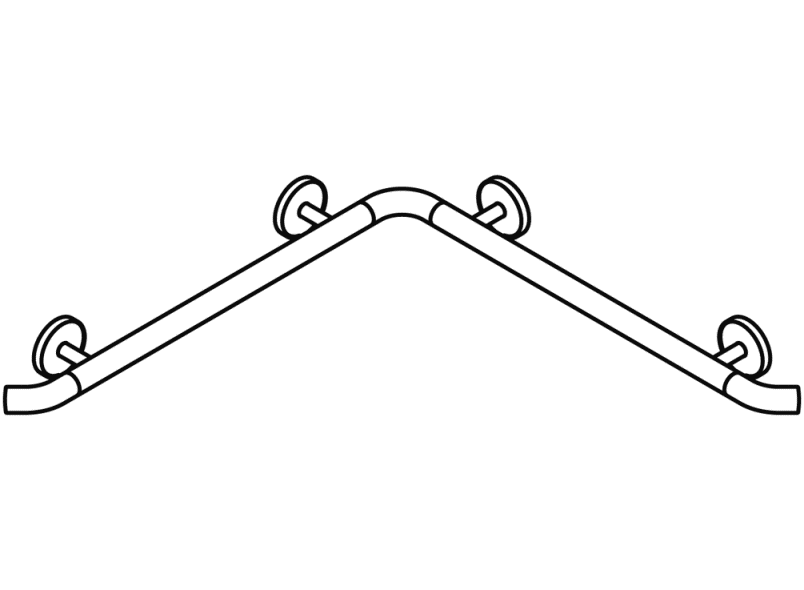 950.35.11050 Поручень для душа и ванны теплое прикосновение HEWI Greifen  - Вид №2