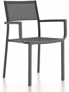 Atmosphera Штабелируемый алюминиевый садовый стул с подлокотниками Sunny Sun.sb.