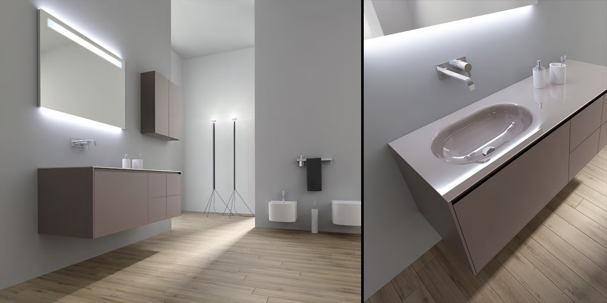 Комплект мебели №33 218,4 см Antonio Lupi PIANA Antoniolupi 33PIANA - Вид №1