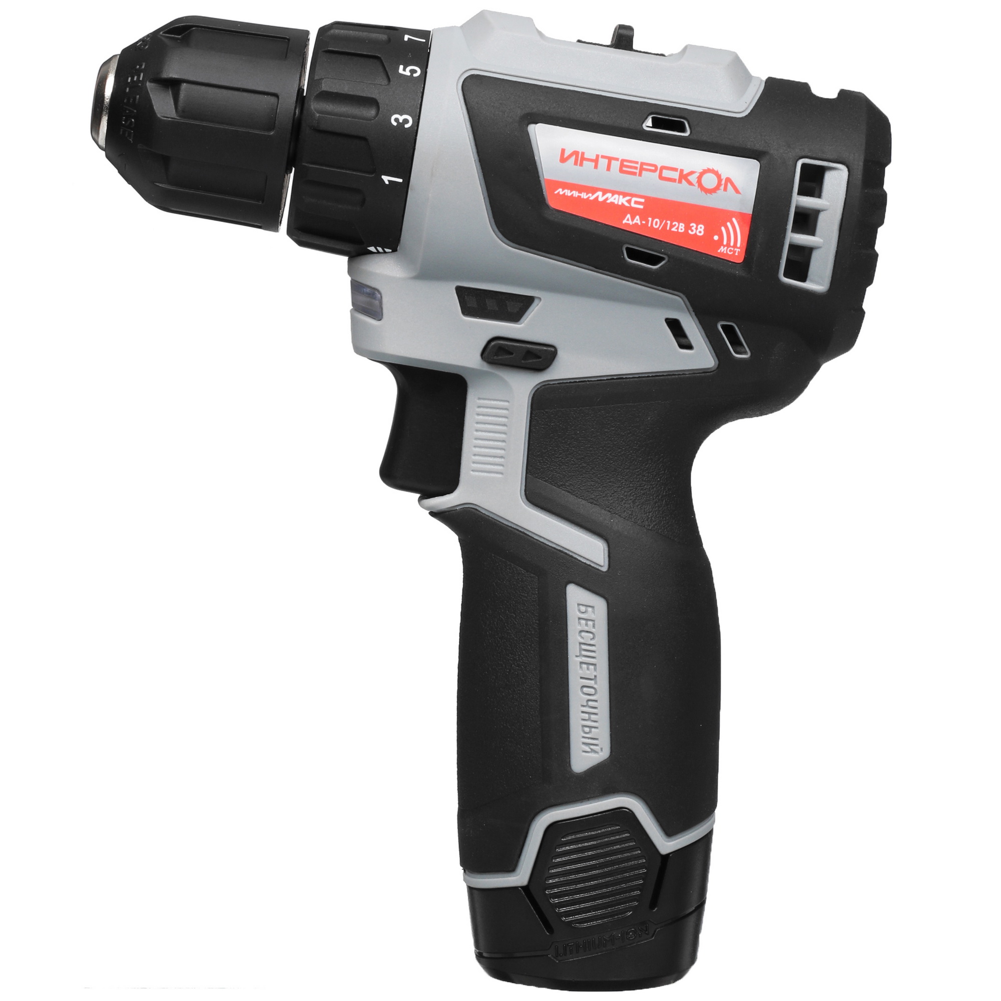 Дрель-шуруповерт Интерскол ДА-10/12В 38 МиниМАКС АПИ-Т 12V 5097840 STDN-0018217