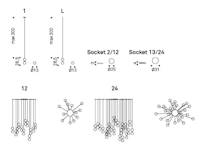 Кристалл подвесной светильник Cattelan italia SABLIER ARCH-00086018 - Вид №10