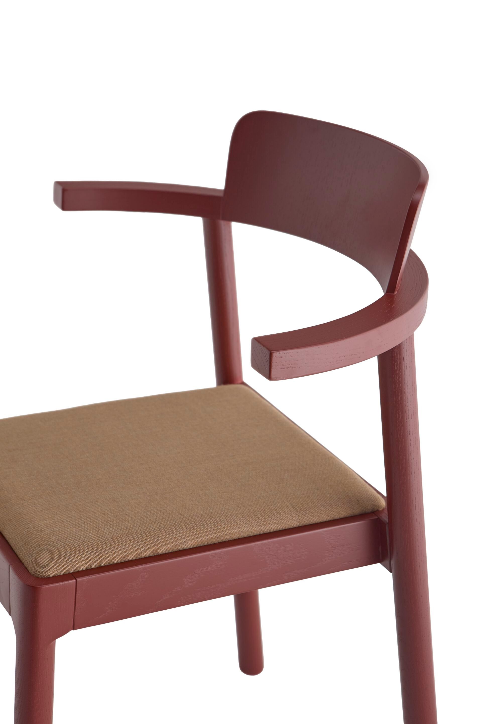 Мягкий стул из ясеня с подлокотниками Zilio A&C аромат ARCH-00101836 - Вид №4