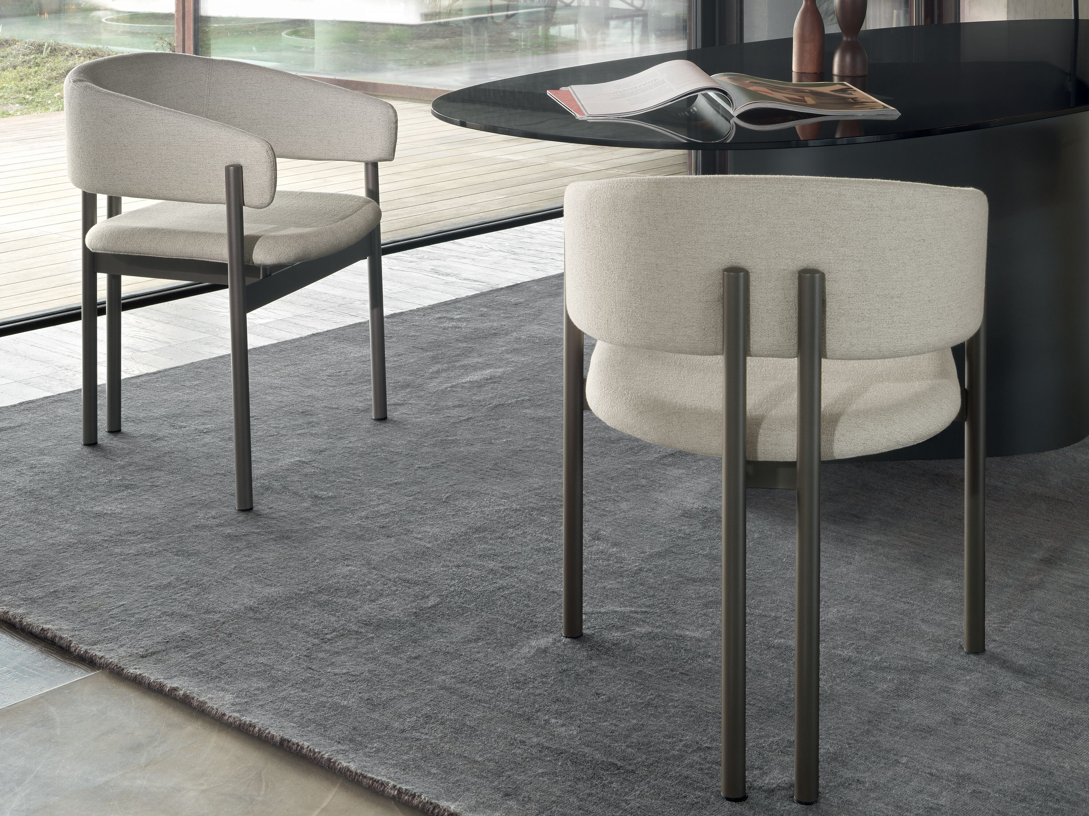 Кожаный стул с подлокотниками Ditre Italia Biarritz ARCH-00067057 - Вид №4