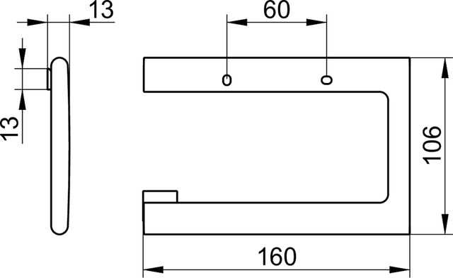 11562030000 Держатель для туалетной бумаги KEUCO Edition 400 - Вид №3
