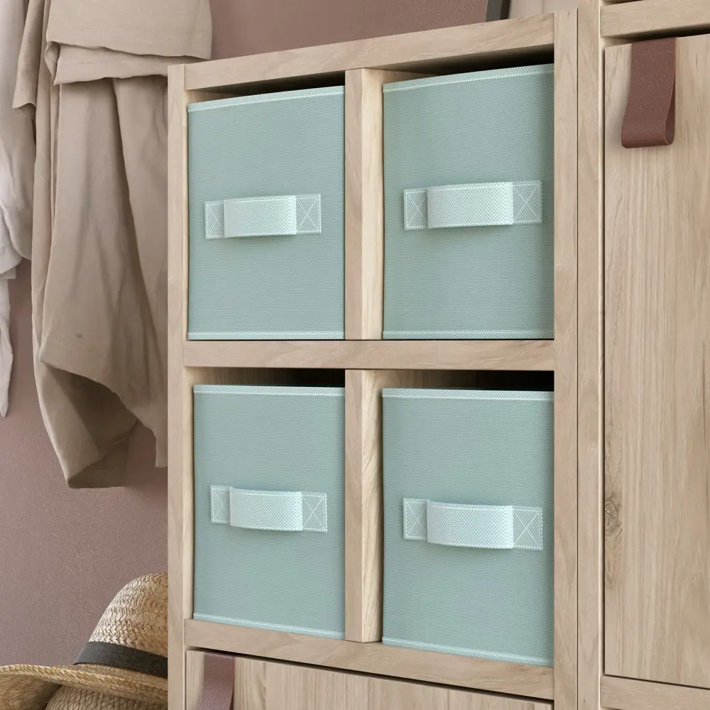 Короб Spaceo KUB Laguna 15x31x15 см 6.9 л полиэстер цвет сизый STLM-2112615 - Вид №4