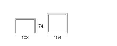 Алюминиевый квадратный садовый стол emu Terramare ARCH-00135383 - Вид №6