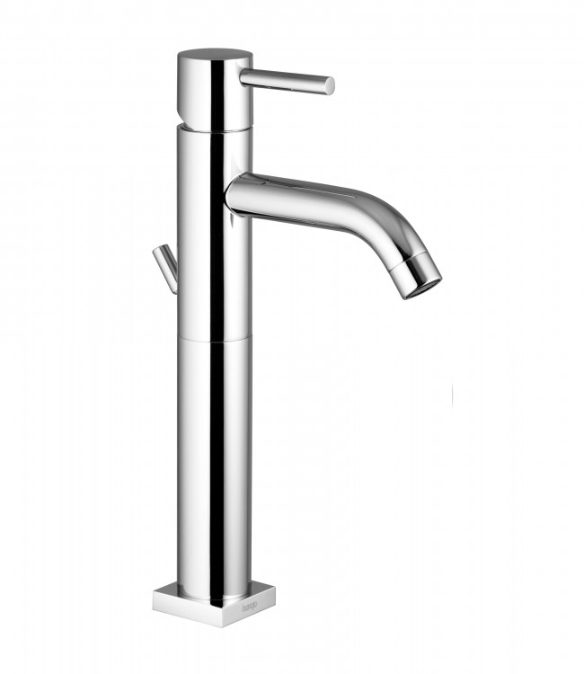 52532 / PR Смеситель для раковины 150 мм. удлинитель и выдвижной слив 1,1 / 4 дюйма. Bongio T Square 52532/PR