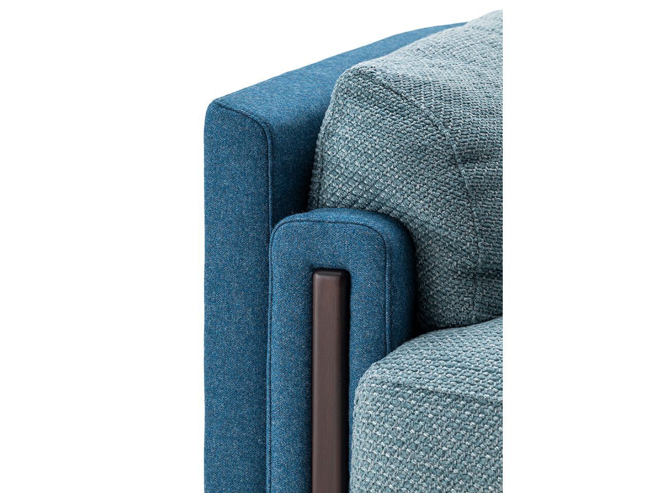 Кожаный или тканевый диван с деталями из орехового дерева Turri Веста ARCH-00087890 - Вид №2
